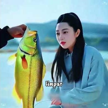 Encontrei um tubarão que brilha.