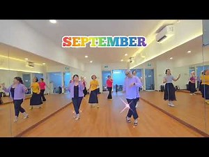 SEPTEMBER - Line Dance , Demo by Dancing Queen