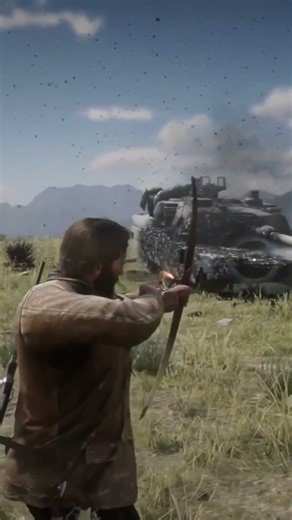 Blowing UP A TANK USING EXPLOSIVE ARROWS IN RDR2 PART 2