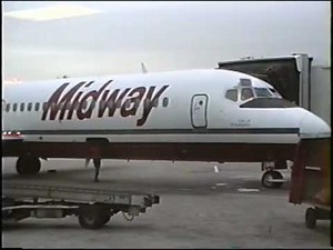 Midway Airlines DC-9's at Midway Airport, 1991