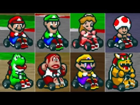 Mario Kart 64 x Super Mario Kart // All Playable Characters