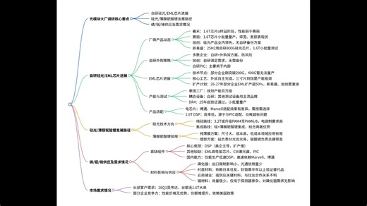 （行业专家）光模块大厂调研-自研硅光-EML芯片进展,硅光-...Marvell-博通-羲禾-赛丽-