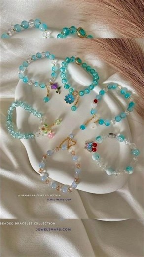 Blue Bracelet Collection💗|Cute & Elegant Handmade Jewelry | Diy Bracelet💕#smallbusiness#bracelet#diy