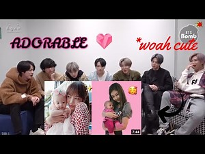 BTS reaction to Blackpink With Kids Is The Cutest Thing