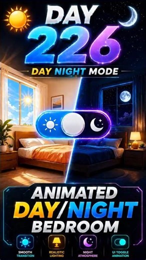 Day night animation using HTML CSS and JS|#shorts #coding #programming #webdevelopment