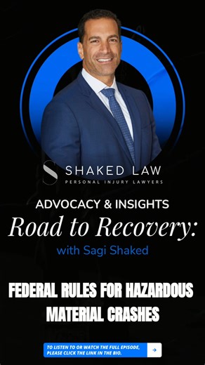 Federal Rules for Hazardous Material Crashes Sagi Shaked explains the federal laws that apply when a hazmat truck is involved in a crash. He points to 49 Code of Federal Regulations Sections 100–185, which cover hazardous materials, and highlights the Pipeline and Hazardous Materials Safety Administration. Knowing these rules is key in handling such cases. Click the bio link to watch the full episode https://lnk.bio/ShakedLawFirm #HazmatRegulations #FederalLaws #TruckAccidents #SafetyRules | Sha