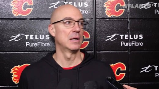‘Love it’: Huska embraces Klapka-Bahl scuffle at Flames practice