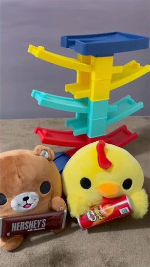 🤎💛🖤 Satisfying marble run loop asmr #viral #shorts #mrpawfurr