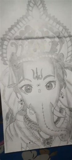 how to draw 🥰🥀 **♤(Ganesh Ji)**♤ #short #video #viral #art #trending art #magic🥀 paiting