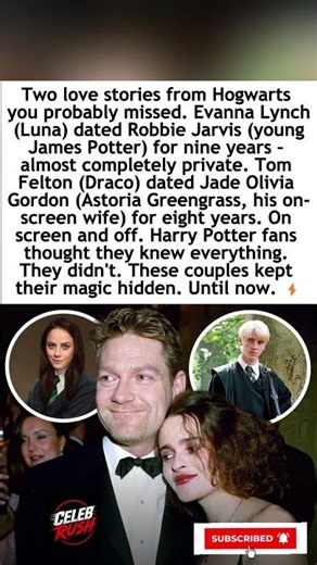Harry Potter Actors Who Dated: The Real-Life Romances You Missed#HarryPotter #EvannaLynch #lovestory