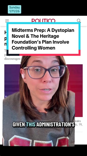 A Dystopian novel and The Heritage Foundation’s new plan both involve controlling & policing women. What this has to do with the midterms. #news #fyp #booktok #women #politics Book Recommendation: The Dream Hotel by Laila Lalami