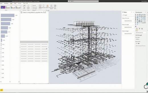 3D Revit MEP model in Power BI - using 3DBI