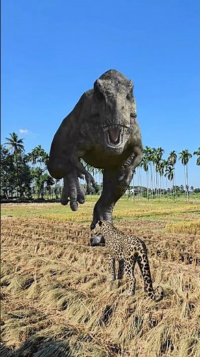 T-Rex Footsteps Shaking The Ground #shorts