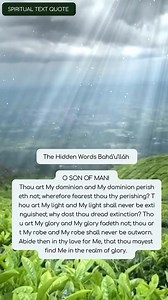 spiritual text quote || the hidden words bahá’u’lláh #15 | Zyrylmedia
