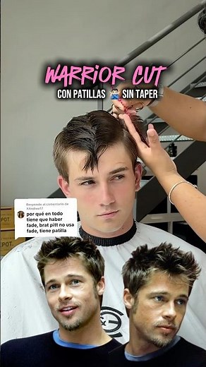 Corte Texturizado sin Fade - Warrior Cut - Tyler Durden #barber