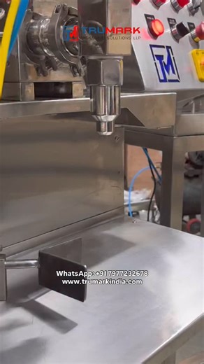 The TRUMARK Ghee Packaging Machine Line is a compact and efficient solution combining a piston filling machine with U-shape hopper, semi-automatic lug capping machine, and semi-automatic labeling machine for accurate filling, secure sealing, and wrinkle-free labeling of ghee and other viscous products. Designed with stainless-steel construction and pneumatic controls, this line ensures hygienic operation, consistent output, and cost-effective packaging, making it ideal for food, dairy, FMCG, pha