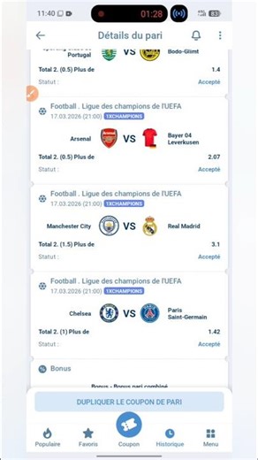 Pronostic Foot aujourd'hui | Pronostic du jour | Coupon du jour 1xbet #football #1xbet #pronostic