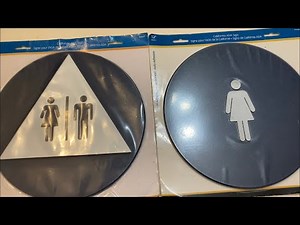 Evil Unisex and Women’s Hillman Door Restroom Signs!
