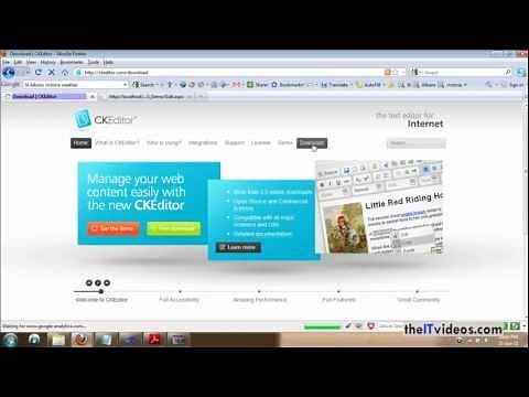 How to install CK Editor (FCK Editor) on your website