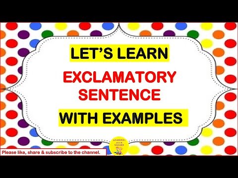Exclamatory Sentences| Exclamatory Sentences Examples| S2LEARN