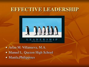 PPT - EFFECTIVE LEADERSHIP PowerPoint Presentation, free download - ID:9481394