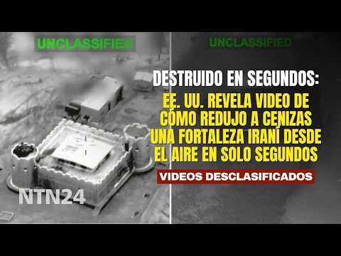 EE. UU. revela video de cómo destruyó una fortaleza iraní en segundos desde el aire
