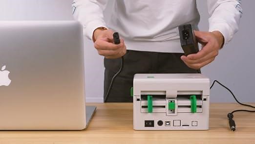 how to connect the thermal label printer to the computer