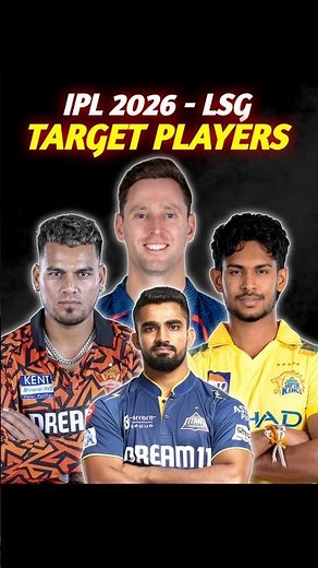 IPL 2026 LSG - Target Players 🤔