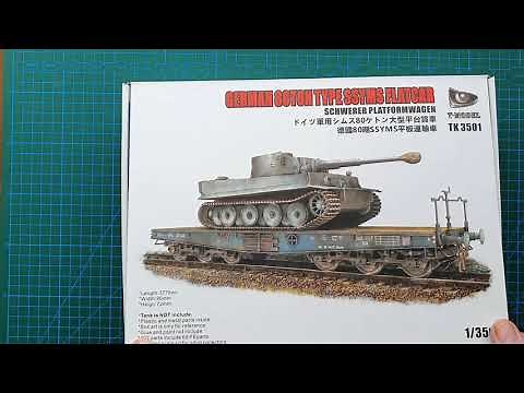 T-Model 1/35 German 80ton Type SSyms Schwerer Platformwagen - Kit Review