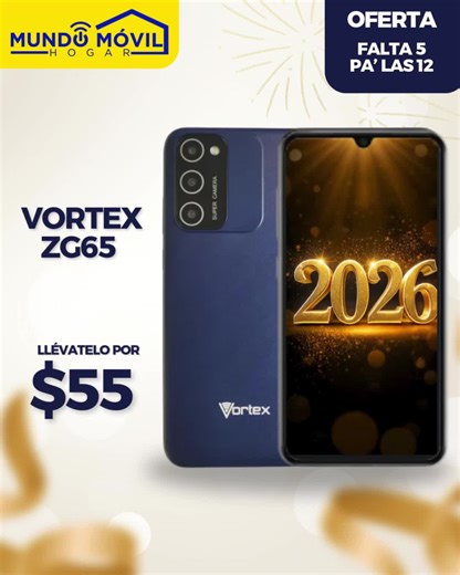 Mundo Móvil Hogar on Instagram: "📱✨ ¡Descubre el VORTEX - SMARTPHONE ZG65! ✨📱 Amplía tu mundo con su espectacular pantalla de 6,5'' Multitáctil IPS LCD y una resolución de 720 x 1600 píxeles. 🚀 Equipado con el sistema operativo ANDROID 13 GO, 3 GB de RAM y 32 GB de ROM, este smartphone está diseñado para ofrecerte un rendimiento excepcional. ¡Captura momentos memorables con su cámara principal de 8 MP y mantente conectado todo el día con su batería LI-ION de 3800 mAh! 🔋📷 🛒 ¡Compra ahora al
