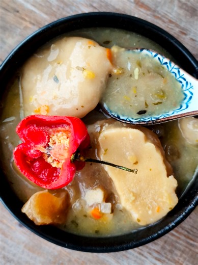 collagen. provisions. patience. cow foot (heel) soup is the perfect snow day comfort food. #westindiantiktok #caribbeantiktok #soupseason #souptok #comfortfood