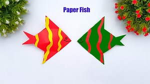 130K views · 7.6K reactions | Easy to make a paper sea fish - School craft ideas #PaperFish #OrigamiFish #EasyCraft | Mr. Creator | Facebook