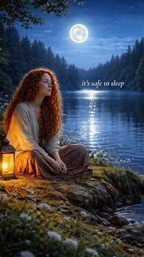 Quiet moonlit lake | Celtic night ambience