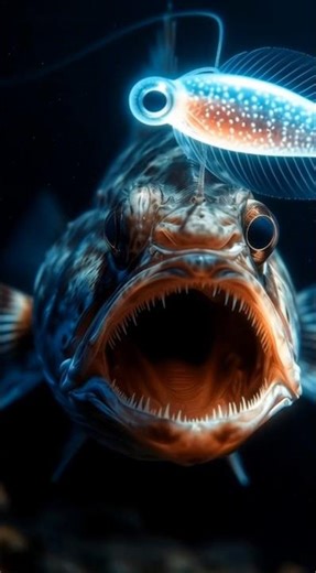 😱Do you know these miraculous facts about Angler fish😱#viral #facts #youtudeshorts.