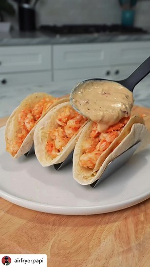 #TacoTuesdays - Simple and delicious Shrimp Tacos from @airfryerpapi Air Fryer Marry Me Shrimp Tacos! 🌮💪🏾 Don’t ask my why I did this. 😂 It felt right 🤷🏾‍♂️ Sometimes your air fryer can play #2 to whatever your making on the stove. Don’t forget it’s just a tool like anything else. **FYI, these will put you down for a nap. 😬 #airfryerpapiFREE recipe is up on my site. Click the link in my bio. 🙏🏾🙌🏾1 lb Shrimp, peeled and deveined1 tbsp Olive oilSalt and pepper, to taste1 tbsp Dried Ital
