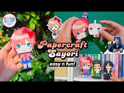 PAPERDOLL: Sayori - Doki Doki Literature Club / Tutorial Paper Craft