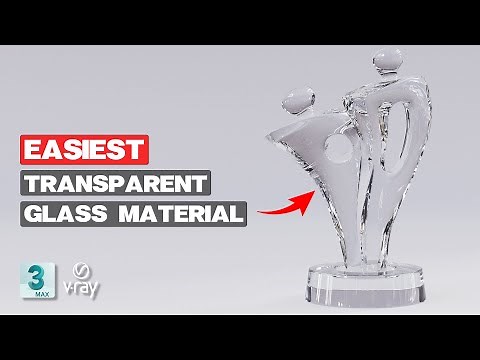 How to create Basic Glass Material in VRay 5 | 3Ds Max Tutorial
