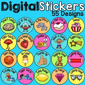 Digital Stickers (55 Designs)