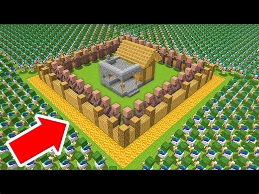 1000 Chicken Jockey Vs Village in Minecraft | Preston Tv