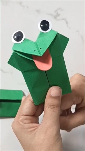 Paper Frog Craft #frog #shorts #trending