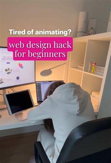 Tired of animating? Web design hack for beginners. 😉 This is an easy way beginners can add motion to their portfolio using templates. No complex setup, just pick, tweak, and showcase your work. Follow for more beginner-friendly design tools and UI animation tips. #webdesign #figma #uianimation