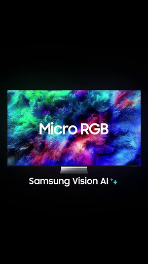 Samsung Micro RGB TV: Lifelike Motion & Light Dance