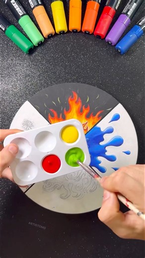 Exploring nature’s elements through acrylic art techniques