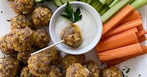 Grandma's Sausage and Cheddar Cheese Balls