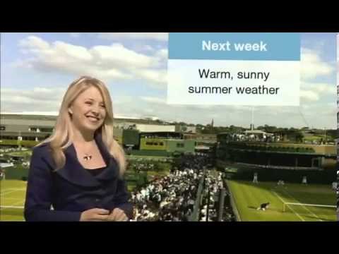 Weather Girl 'Caught' Rolling Her Eyes | Wendy Hurrel BBC