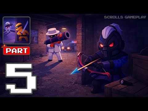 Stealth Master: Assassin Ninja - Gameplay Walkthrough Part 5 - Precision In The Dark (iOS, Android)