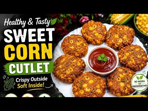 Bacchon ka Favorite Corn Tikki | Tasty & Healthy Evening Snack | Sweet Corn Kebab Tikki | Tikki