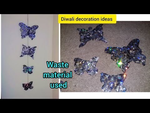 Butterfly Home decoration ideas by CD |Best out of CD |Diwali decoration ideas |#diwali #butterfly