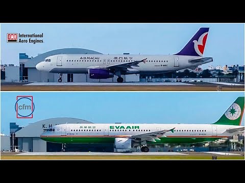 A320 Series Engines Battle!! IAE V2500 VS. CFMI CFM56, Takeoff Sound Comparison