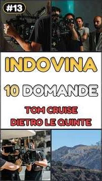 Solo un GENIO le indovina tutte! 🎬 Tom Cruise Quiz